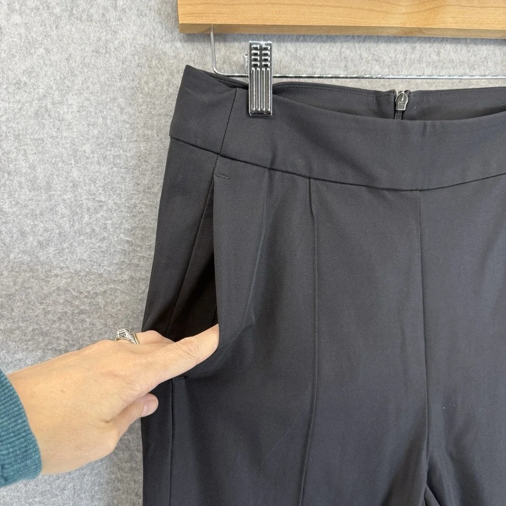 Lululemon The Lab Womens Size 6 Black Nai Trousers Pants Straight Leg Pleated